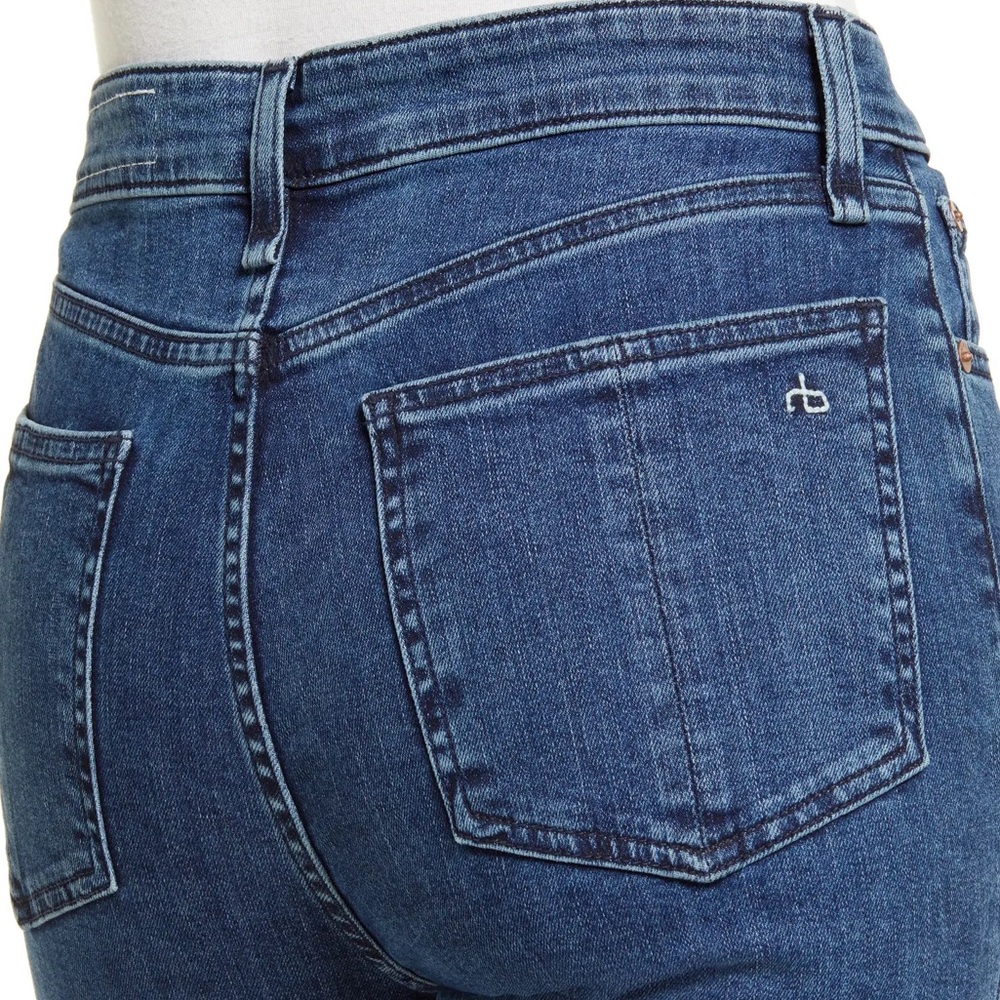 Rag & Bone Nina High-Rise Skinny Ankle Jean, Clean Vincent, Size 32 (Size 12)